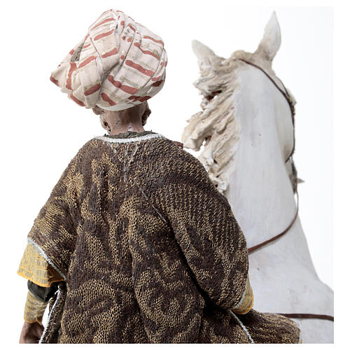 Horse with King 30cm Angela Tripi 12