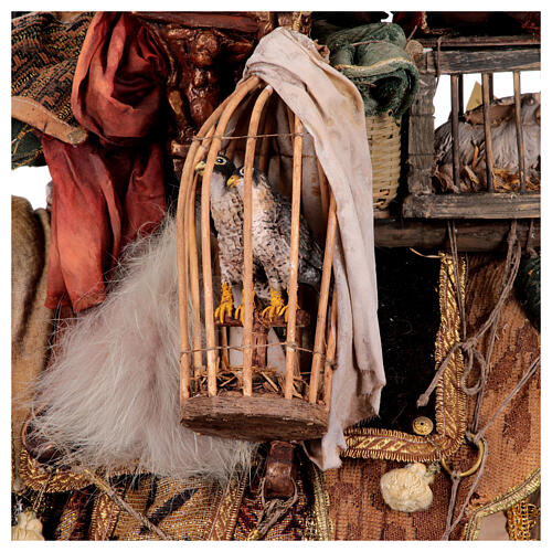 Heiliger König mit Diener auf Elefanten reitend, für 30 cm Krippe von Angela Tripi, Terrakotta 4