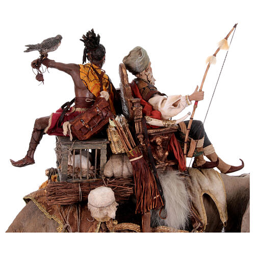 Elephant with King and servant 30cm Angela Tripi 16