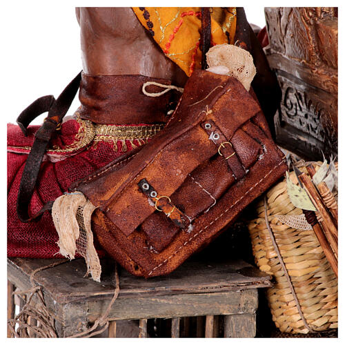 Elephant with King and servant 30cm Angela Tripi 19