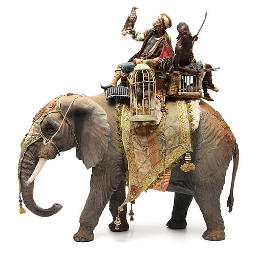 Figurine De Crèche Angela Tripi - Roi Avec Enfant - 30 Cm - Italie (Occasion)