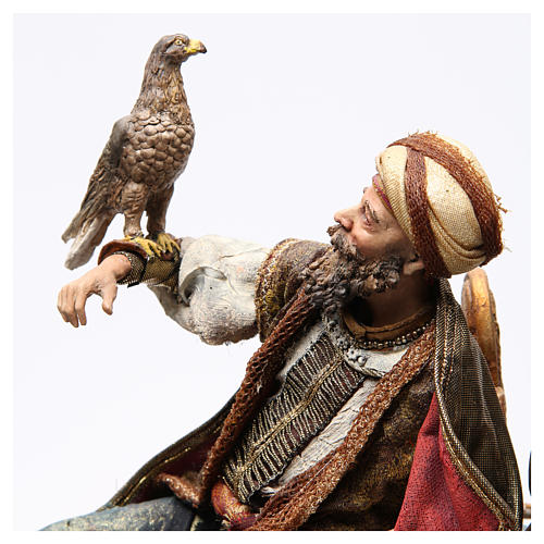 Figurine De Crèche Angela Tripi - Roi Avec Enfant - 30 Cm - Italie (Occasion)