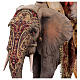 Éléphant avec Roi et serviteur crèche Angela Tripi 30 cm s15