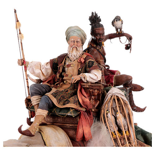 Elephant with King and servant 30cm Angela Tripi 7