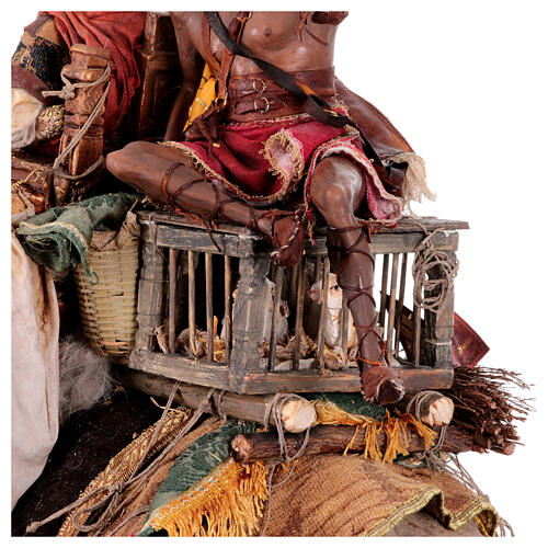 Elephant with King and servant 30cm Angela Tripi 11