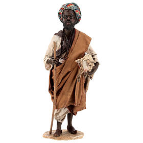 Moro con pecora Presepe Angela Tripi 18 cm