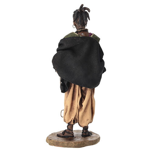 Mulâtre avec cordes crèche Angela Tripi 18 cm 5