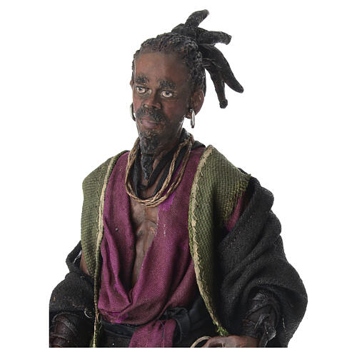 Mulato com cordas presépio Angela Tripi 18 cm 2