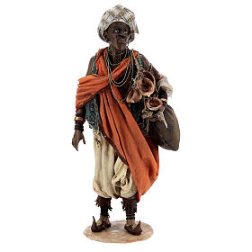 Moro con otre Presepe Angela Tripi 18 cm