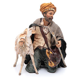 Crèche Noel Angela Tripi: Berger à genoux avec mouton 30 cm Angela Tripi Crèche Noel Angela Tripi: Berger à genoux avec mouton 30 cm Angela Tripi