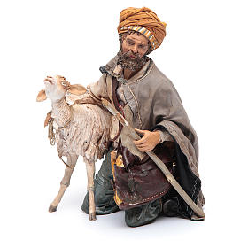 Crèche Noel Angela Tripi: Berger à genoux avec mouton 30 cm Angela Tripi Crèche Noel Angela Tripi: Berger à genoux avec mouton 30 cm Angela Tripi