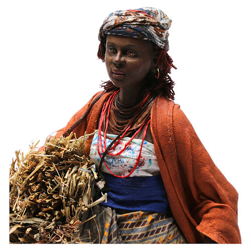 Moor Woman with straw and sacks 30cm Angela Tripi 2