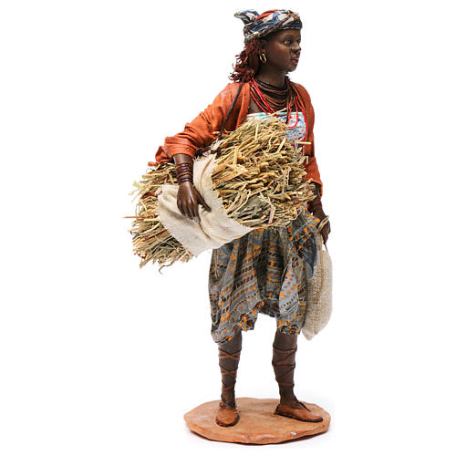 Moor Woman with straw and sacks 30cm Angela Tripi 4