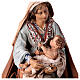 Maria mit dem Kind, für 30 cm Krippe von Angela Tripi, Terrakotta s2