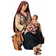 Maria com Menino nos joelhos Angela Tripi Presépio com figuras de altura média 30 cm s1