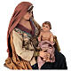 Maria com Menino nos joelhos Angela Tripi Presépio com figuras de altura média 30 cm s4
