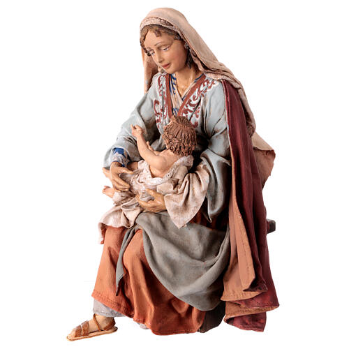 Mary cradling Baby 30cm Angela Tripi 5