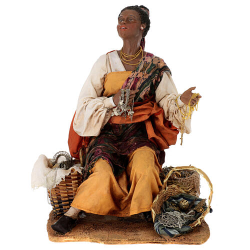 Moor Woman selling jewelry 30cm Angela Tripi 1