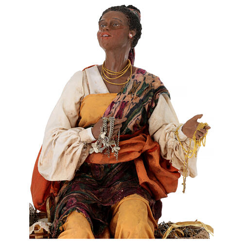 Moor Woman selling jewelry 30cm Angela Tripi 2