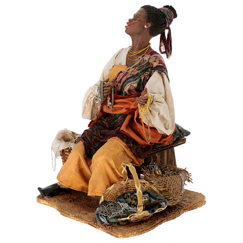 Moor Woman selling jewelry 30cm Angela Tripi 3