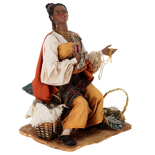 Moor Woman selling jewelry 30cm Angela Tripi 6