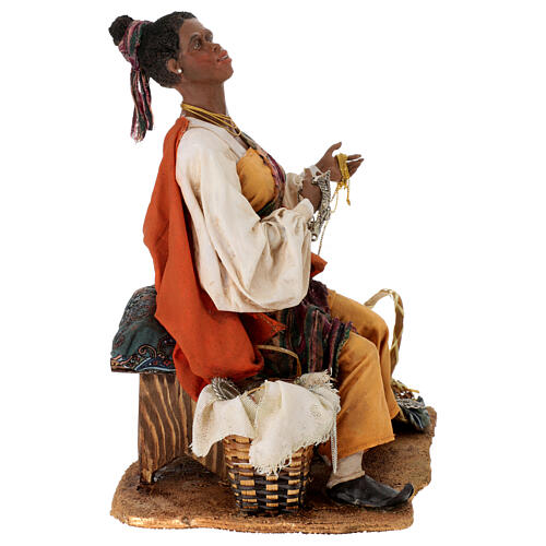 Moor Woman selling jewelry 30cm Angela Tripi 8