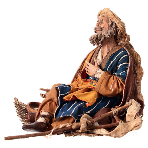 Mendicante storpio seduto 18 cm Angela Tripi 3