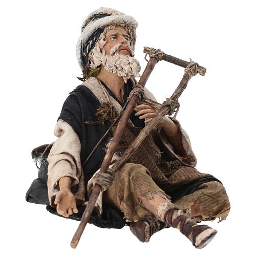 Mendicante storpio seduto 18 cm Angela Tripi 4