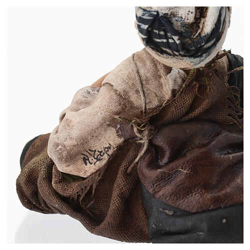 Mendicante storpio seduto 18 cm Angela Tripi 8