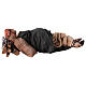 Pastor adormecido deitado sobre o flanco dele 18 cm Angela Tripi s5