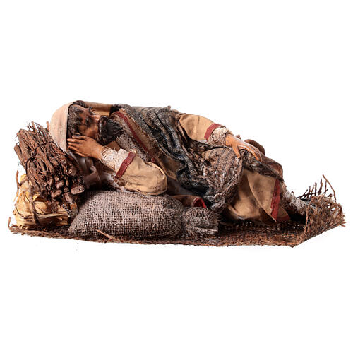 Sleeping Shepherd on side 18cm Angela Tripi 1