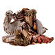 Lagerndes Kamel und Schlafender, für 18 cm Krippe von Angela Tripi, Terrakotta s3