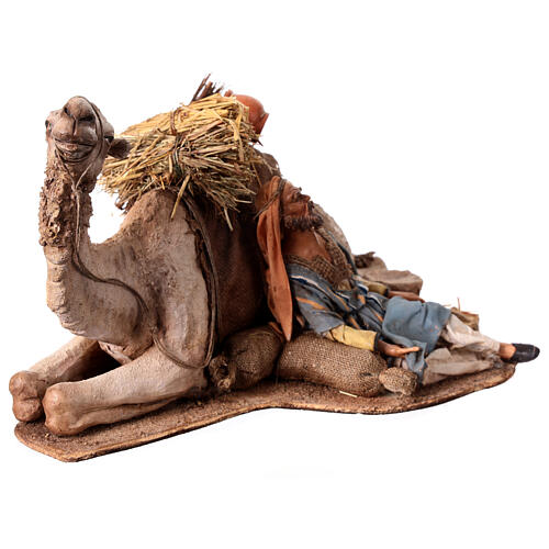 Camel crouching next to Sleeping Man 18cm Angela Tripi 3