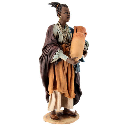 Standing Moor Woman with amphoras 18cm Angela Tripi 3