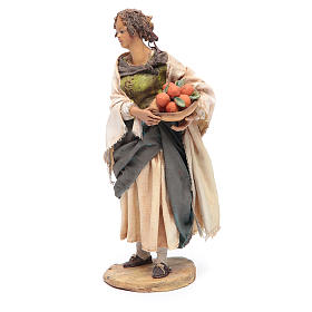 Krippenfiguren von Angela Tripi: Frau mit Orangenkorb 18cm Angela Tripi