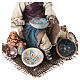 Moor Woman sitting with pottery 18cm Angela Tripi s3