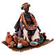 Moor Woman sitting with pottery 18cm Angela Tripi s3