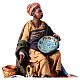 Moor Woman sitting with pottery 18cm Angela Tripi s4