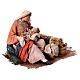 Maria mit Kind im Arm, für 18 cm Krippe von Angela Tripi, Terrakotta s3