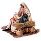 Maria mit Kind im Arm, für 18 cm Krippe von Angela Tripi, Terrakotta s5
