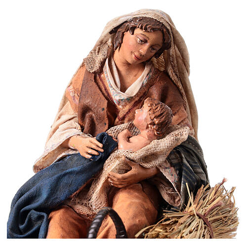 Holy Mary holding Baby Jesus 18cm Angela Tripi 4