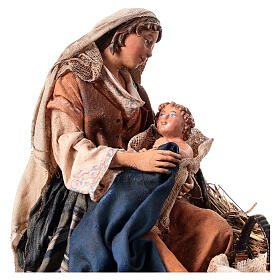 Maria con bambino in braccio 18 cm Angela Tripi