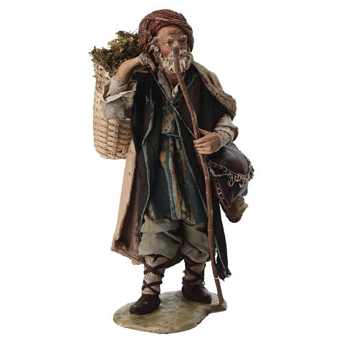 Wanderer, für 13 cm Krippe von Angela Tripi, Terrakotta 1