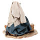 Mulher lavando roupas 13 cm terracota Angela Tripi s5