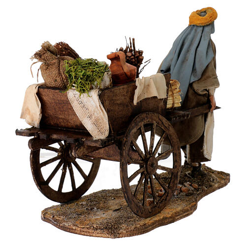 Shepherd with Cart 13cm Angela Tripi 5