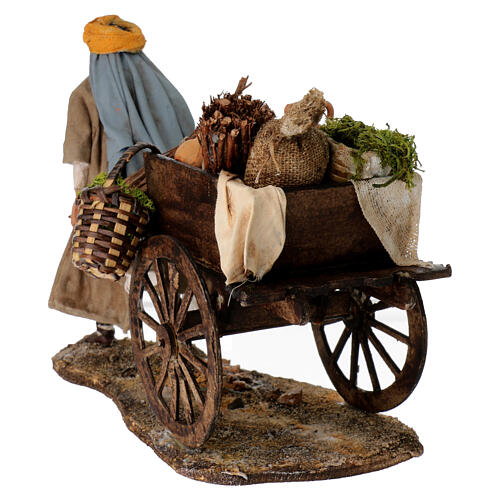 Shepherd with Cart 13cm Angela Tripi 6