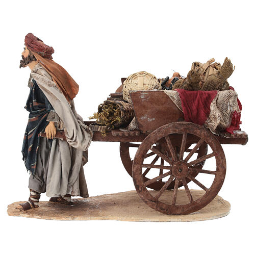 Shepherd with Cart 13cm Angela Tripi 2