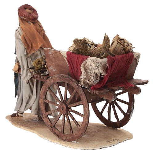 Shepherd with Cart 13cm Angela Tripi 6