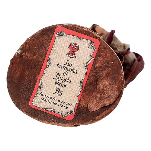 Berger portant un mouton 13 cm Angela Tripi 6