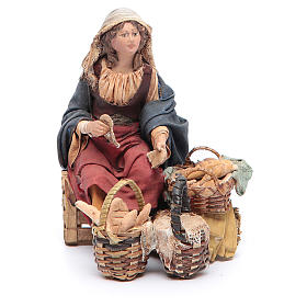 Krippenfiguren von Angela Tripi: Brotverkäuferin 13cm Angela Tripi